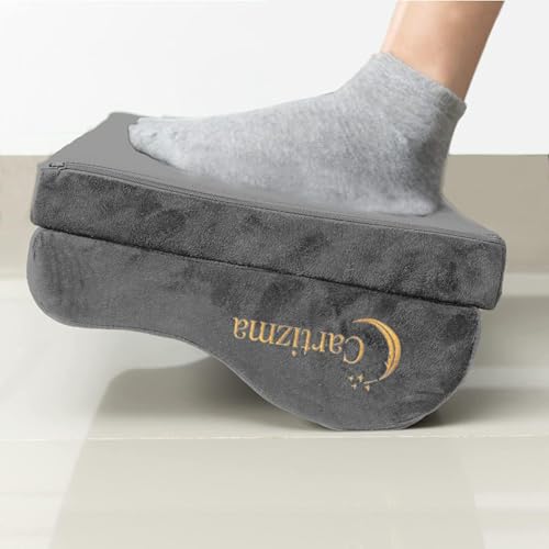 Ergonomic Foot Rest Under Desk - Non-Slip, Adjustable, Washable Covers for Pain Relief - Office, Home & Travel (Grey) - color: Grey