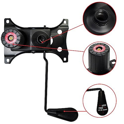 MySit Heavy Duty 300 LBs Office Chair Tilt Mechanism Replacement Parts | 5.9'' x 8.6" Mounting Holes Tilt Control Mechanism(Not Standard Dimension)