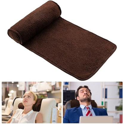 Weysat Recliner Pillow Neck Head Support Roll Non Slip Fleece Adjustable Neck Chair Headrest Cushion for Travel Home Office Recliner Couch Sofa Armchair Support and Pain Relief(Coffee) - color: Coffee