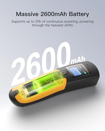 Inateck 2D Wireless Barcode Scanner with 1.4 inch TFT, 2600mAh, Nano 260D | 1.4in TFT Real-Time Display, 300K Pixel 2D CMOS, Reads Phone Screens, 12Hr Battery, 4oz Light, Multi-Scan Modes