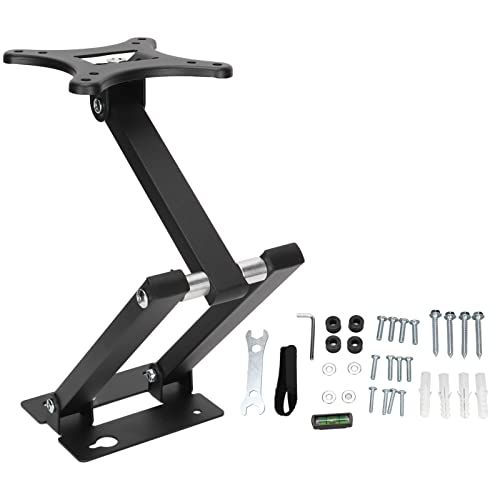 Full Motion TV Wall Mount for 17-22 Inch TVs, Articulating Monitor Bracket with 180 Degree Rotation, Tilt and Swivel Adjustable Arms for Heavy Duty Up to 44lbs