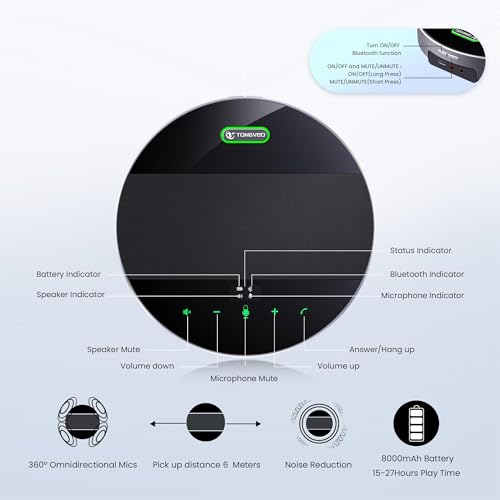 20x Zoom Conference Room Camera System TONGVEO All-in-1 Video and Audio Conferencing System 20X Optical Zoom USB3.0 HDMI PTZ Camera and Conference speaker with microphone Bundle for large Meeting Room - color: Ink