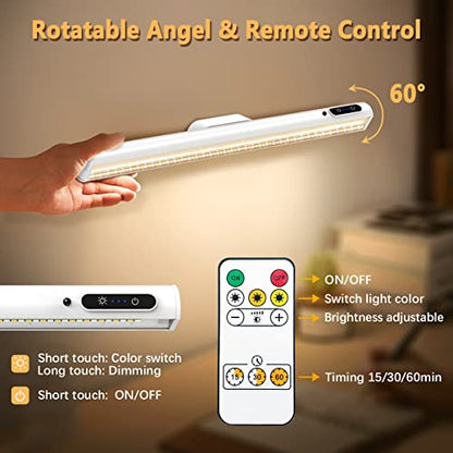 Hapfish Battery Powered Operated Wall Strip Lights, Magnetic LED Light Bar - color: White, size: Without Motion Sensor