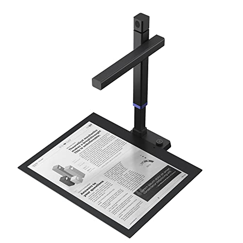 CZUR Shine Surface Pro 16MP Book & Document Scanner | 16MP Document Camera + 2MP Webcam, A3 Scanner for Computer/Laptop, 180+ Languages OCR, Fast Scan 1s/Page, for Windows&Mac