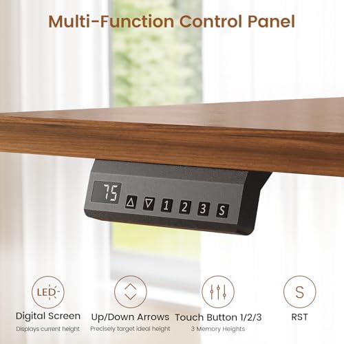 SEDETA Electric Standing Desk with 6 Drawers, 55" Adjustable Stand up Desk with Storage, Computer Desks with Power Outlets for Home Office, Black - color: Black