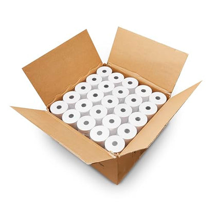 Paper Rolls One-Ply Adding Machine/Calculator 2-1/4" x 150 ft White 100/Ctn - size: 2-1/4" x 145\' 1-Ply Bond
