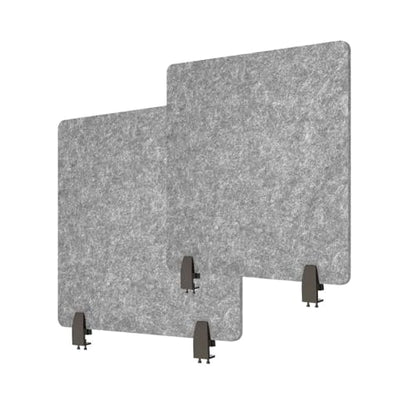 Freestanding Acoustic Desk Divider Soundproof and NoiseReducing Gray Office Partition Panels for Workspaces Set of 2 Enhance Privacy and Focus - color: Grau