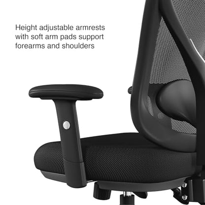Staples Ergonomic Mesh Task Chair, Lumbar Support, Black, 2-Pack - style: 2 Pack
