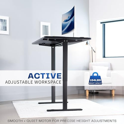 VIVO Black 60 x 30 in Standing Desk, DESK-KIT-0B6B - color: Black Top / Black Frame, size: 60 x 30 inch