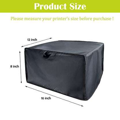 Printer Dust Cover for HP /Epson/Canon/Brother Wireless Printers | 600D Waterproof Printer Cover,Dustproof,16x12x8 Inch Universal Protector for Printers