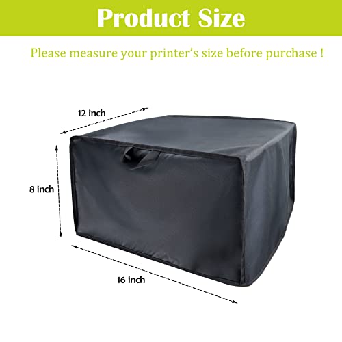 Printer Dust Cover for HP /Epson/Canon/Brother Wireless Printers | 600D Waterproof Printer Cover,Dustproof,16x12x8 Inch Universal Protector for Printers