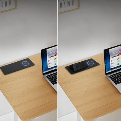 Table Pop Up Outlet Automatic Pop Up Strip Center Countertop Recessed Power Strip with 15W Wireless Charger + USB A + USB C + 2AC 5.9Ft Cord for Conference Desk Office Kitchen (Black-Wireless) - style: Black-Wireless
