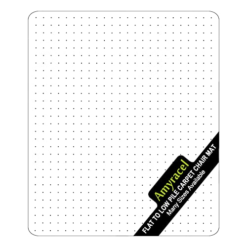Amyracel Office Chair Mat for Low Pile Carpets, 45” x 53” Clear Computer Desk Chair Mat for Carpeted Floors, Easy Glide Floor Protector for Home Office (for Carpet Floor, 45" x 53" Rectangular) - color: Clear, size: 45" x 53" Rectangular