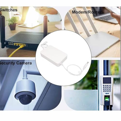 Mini UPS Uninterruptible Power Supply & 4400mAh Battery Backup - DC 12V 1A Output with US Plug for Router Modem and Security Camera, a Compact Emergency Power Solution for Network