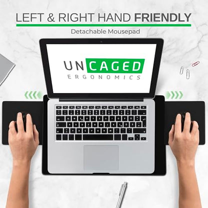 Uncaged Ergonomics Adjustable Laptop Stand & Standing Desk Converter, Black