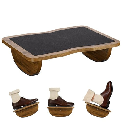 Ergonomic Wooden Foot Rest for Under Desk at Work - size: Single Layer