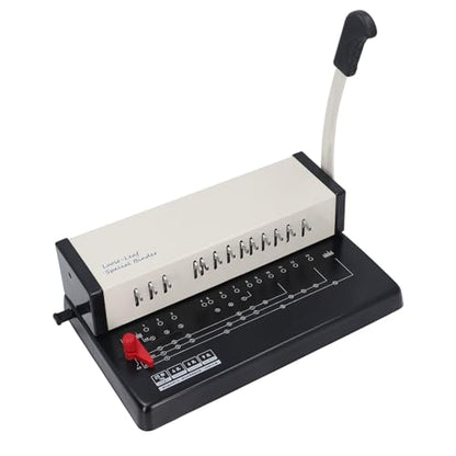 Professional Book Binding Machine A4 13 Holes Manual Comb Binder Office Home Use Multifunctional Wire Binding Machine for Documents Reports Booklets Hardware Plastic