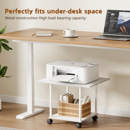 BEWISHOME 2-Tier Industrial Mobile Printer Stand