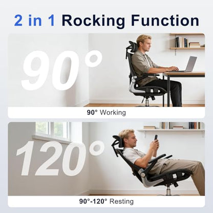 marrap Ergonomic Office Chair, Adjustable Lumbar Support