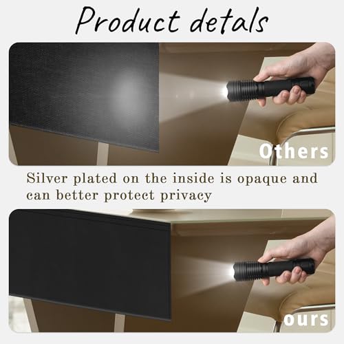48" Under Desk Privacy Panel Self-Adhesive Modesty Panel Stand Up Desk Modesty Panel for Home Office or Standing Workstation, Black
