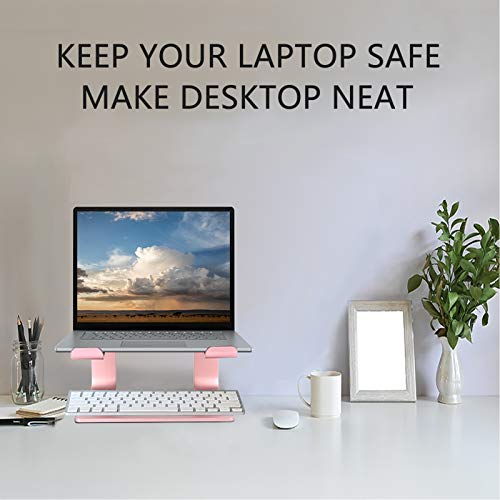 Urmust Laptop Stand for Desk, Pink, Up to 15.6" Laptop - color: D-Rose Gold