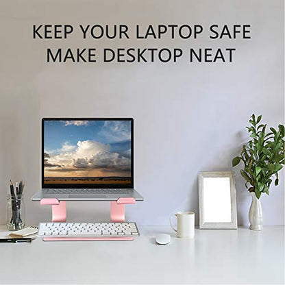 Urmust Laptop Stand for Desk, Pink, Up to 15.6" Laptop - color: D-Rose Gold