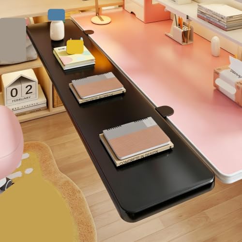 Ergonomics Desk Extender Tray, Foldable Keyboard Extender Tray Clamp On | Large Size Foldable Keyboard Extender, Computer Keyborad Tray, Desk Extension Board Armrest Support for Home and Office - color: Black, size: 120*20