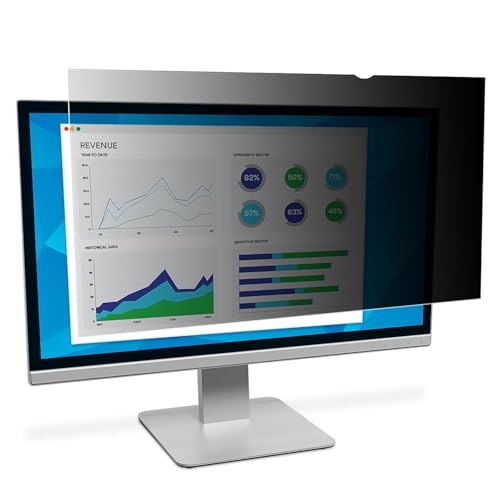 3M Privacy Filter for 30" Widescreen Monitor (16:10) (PF300W1B),Black - color: Black, size: 30" Widescreen Monitor, style: Widescreen Monitor (16:10 aspect ratio)