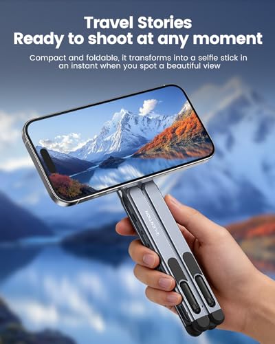 LENTION Laptop Stand, Magnetic Foldable 8-Level Adjustable MagSafe Riser