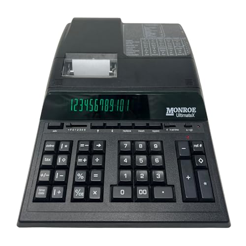 Monroe UltimateX Executive Printing Calculator with Edit and Reprint Capabilities