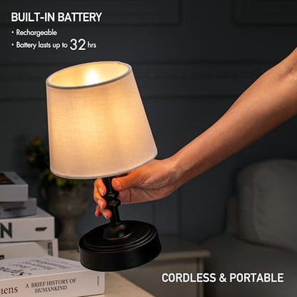 O’Bright Seraph mini – Cordless LED Table Lamp with Dimmer (Oil Rubbed Bronze) - color: Oil-Rubbed Bronze