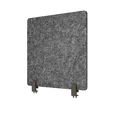 Stand Up Desk Store ReFocus Raw Clamp-On Acoustic Desk Divider Mounted Privacy Panel to Reduce Noise and Visual Distractions (Anthracite Gray, 23.6" x 16") - color: Anthracite Gray, size: 24" X 16"