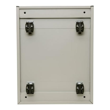 Alera PA53-2820PY Three-Drawer Metal Pedestal File 16w x 19-1/2d x 28-1/2h Putty