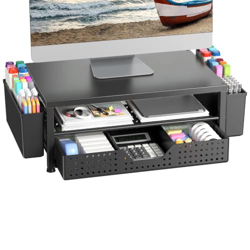 Laptop Stand for Desk, Monitor Stand Riser for Home, Office, Black - color: Black-Regular