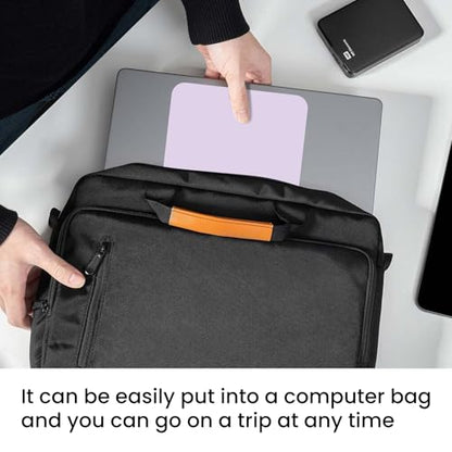 Small Mouse Pad 6 x 8 Inch, Horizontal and Vertical Flexible use. Great for Traveling, Wireless laptops, Keyboard Trays, Offices, etc. (Purple) - color: purple