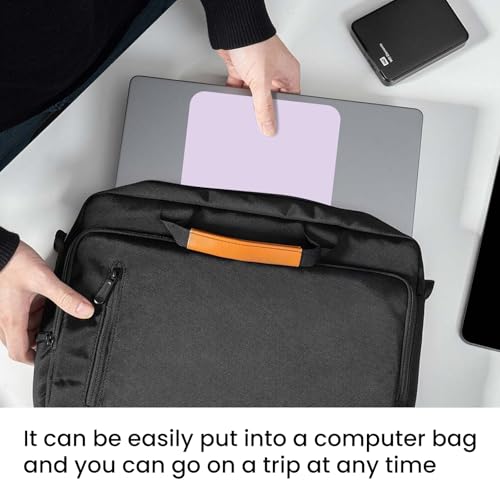 Small Mouse Pad 6 x 8 Inch, Horizontal and Vertical Flexible use. Great for Traveling, Wireless laptops, Keyboard Trays, Offices, etc. (Purple) - color: purple