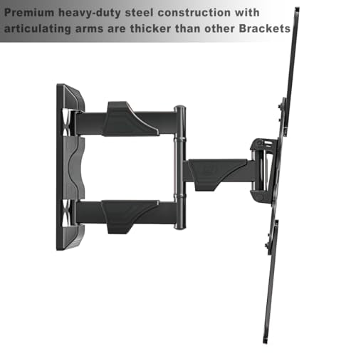 NB North Bayou TV Wall Mount, Full Motion TV Wall Bracket for Most 32-55 Inch TV/Flat Screen/LED/Monitors, Swivel Tilt with Articulating Arms, Rotating, Max VESA 400x400mm up to 60lbs