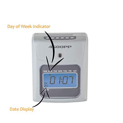 Nile Products - 4500PP Electronic Calculating Time Clock - style: Small Business Punch Pack