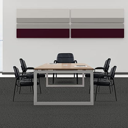 CLATINA Big Tall 400 lbs Waiting Room Chair with Padded Arms, Leather Office Guest Chairs No Wheels for Conference Reception Room and Elderly Home Desk Lobby Side Black, 2PK - color: Black, size: 2PK