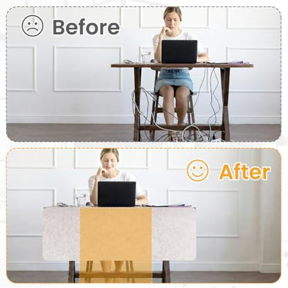 3-Pack Clamp-On Desk Dividers, 24 x 24 and 24 x 48 Inch, Oatmeal - color: Oatmeal, size: 24×24 (2) + 24×48 (1)