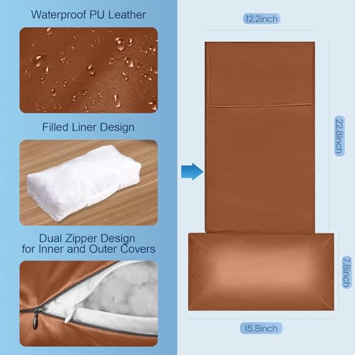 Recliner Pillow, Adjustable Neck & Head Support Pillow - color: Brown