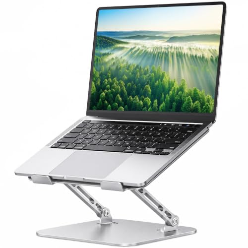 Orlian Adjustable Aluminum Laptop Stand for Desk, Laptop Riser for 11-16" - color: Silver, size: 16"