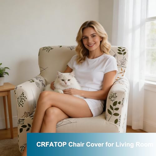 CRFATOP Accent Chair Cover, Stretch Armchair Slipcover for Living Room - color: Color A20