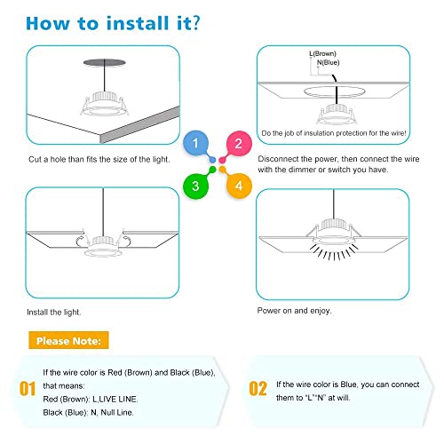 2 Inch LED Downlight, Recessed Lighting Dimmable Ceiling Light, 3W, 3000K Warm White, CRI80 with LED Driver(35W Halogen Equivalent), 8 Pack - color: Warm White, size: White/8 Pack