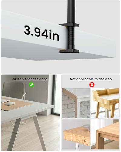 Desk Ring Light with Stand, Sensor Switch Dual Light Head