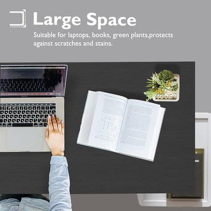 BestOffice Computer Desk,Home Office Desk, Modern Simple Style for Home Office Study Writing (Black, 32 Inch) - color: Black, size: 32 Inch