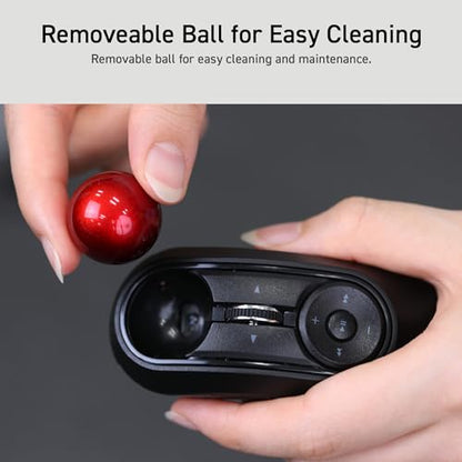 ELECOM Relacon Handheld Trackball Pointer, Ergonomic Thumb Mouse for Right or Left Hand, Bluetooth, 10 Buttons for TV, Presentation, Game, PC & MAC - style: Bluetooth