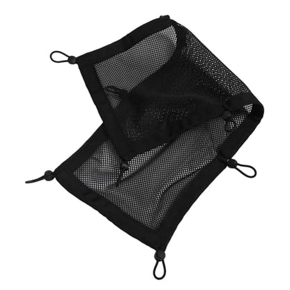 Tofficu 1set Under Desk Organizer Mesh Bag Storage Net for Cables and Chargers Easy Installation No Tools Needed Breathable and Design for Tidy Workspace