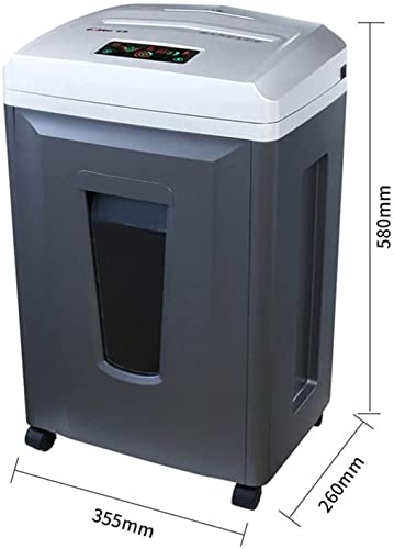 Shredders 6-Sheet Cross-Cut Heavy Duty Paper Shredder 60-Minute Continuous Run Time Strong Shredding Ability and High Security for Office and Home Use 24L Wastebasket Gray