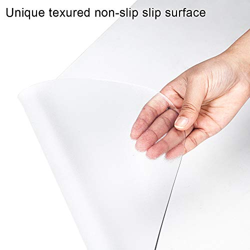 Kuyal Clear Chair mat for Hard Floors 48 x 48 inches Transparent Floor Mats Wood/Tile Protection Mat for Office & Home(48" X 48" Square) - size: 48" x 48" Square